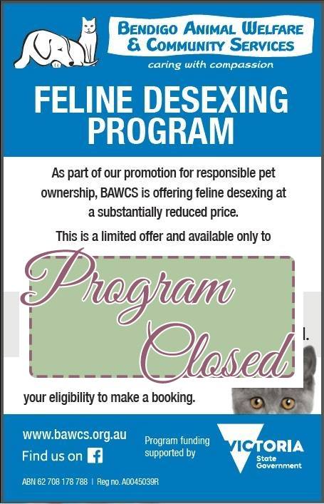 Program Closure Sign Program Closed • BAWCS